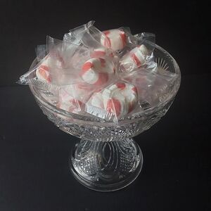 Elegant Crystal Cut Glass Compote